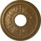 Ekena Millwork Tirana Ceiling Medallion (Fits Canopies up to 4 3/4"), 13 7/8"OD x 3 3/4"ID x 1 1/4"P, Pale Gold CM13TIPAS - alternate 1